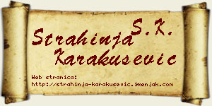 Strahinja Karakušević vizit kartica
